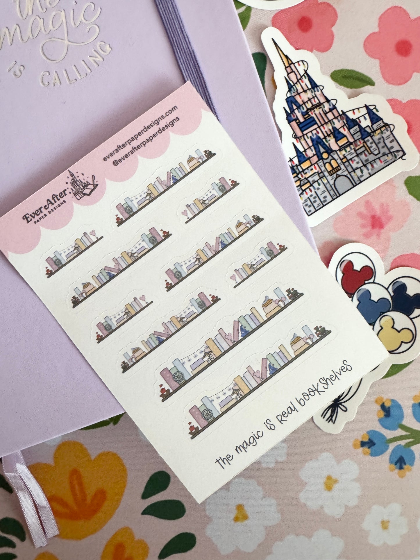 The Magic Is Real Book Club Bookshelves Sticker Sheet
