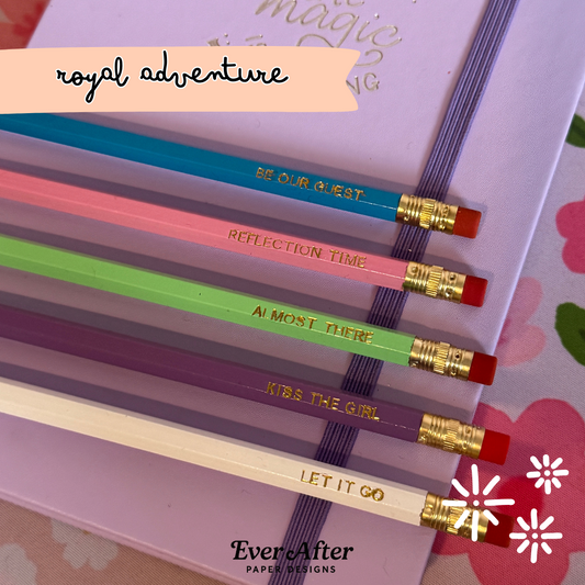 Royal Adventures Pencils Set of 5 - Choose Your Foil