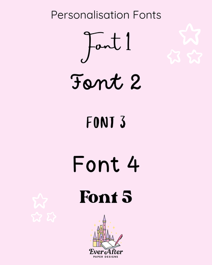 Personalised Character Frame