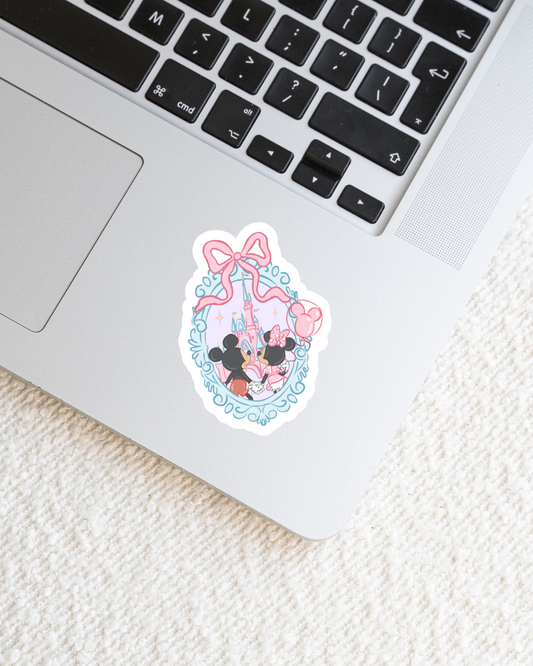 Magical Castle & Mice Vinyl Sticker