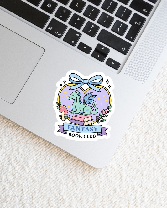 Fantasy Book Club Vinyl Sticker