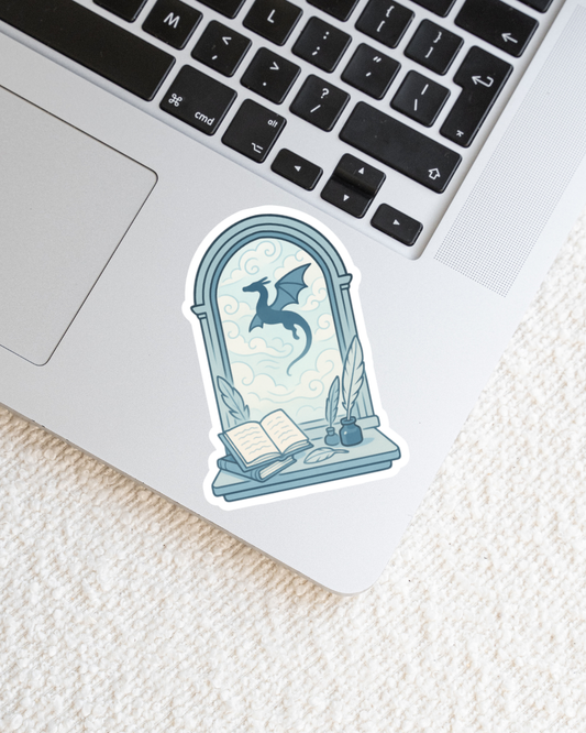 Clouds Dragon Window Clear Sticker