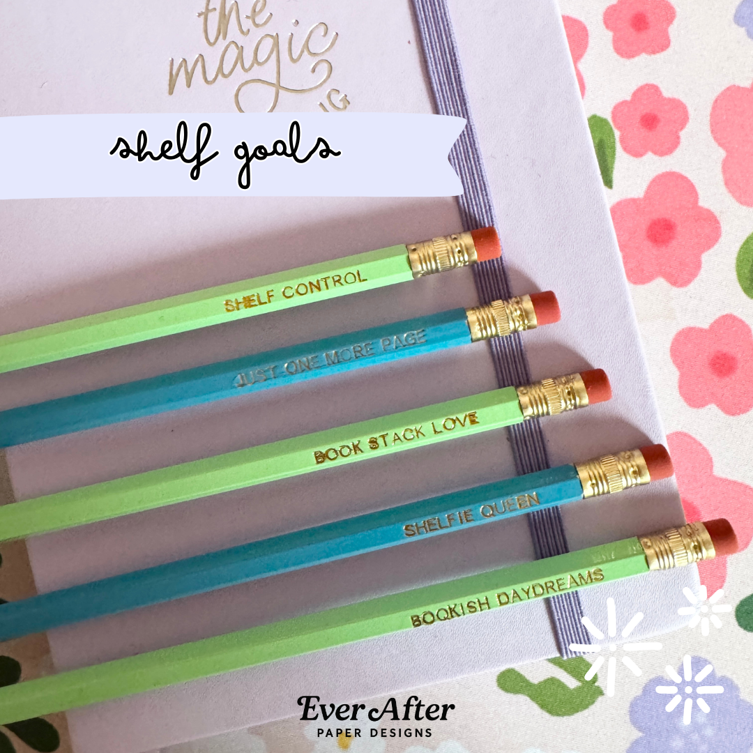 Shelf Goals Pencils Set of 5 - Choose Your Foil