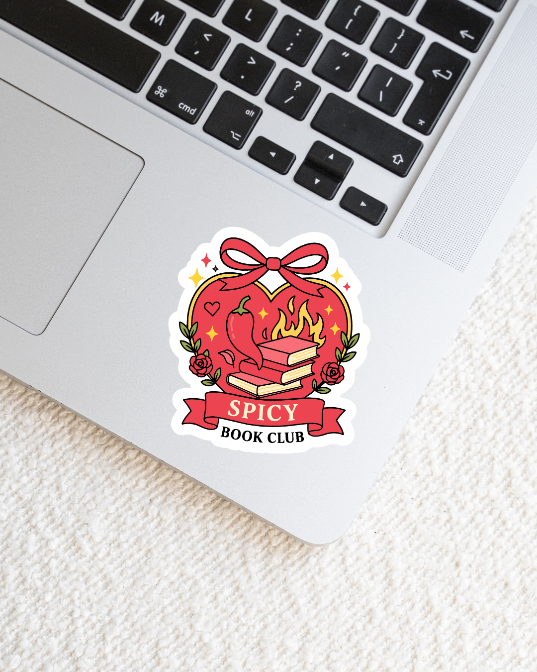 Spicy Book Club Vinyl Sticker