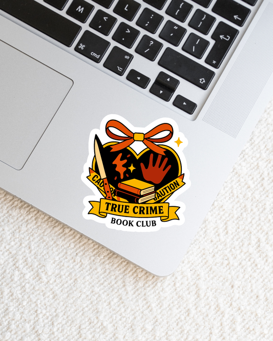 True Crime Book Club Vinyl Sticker