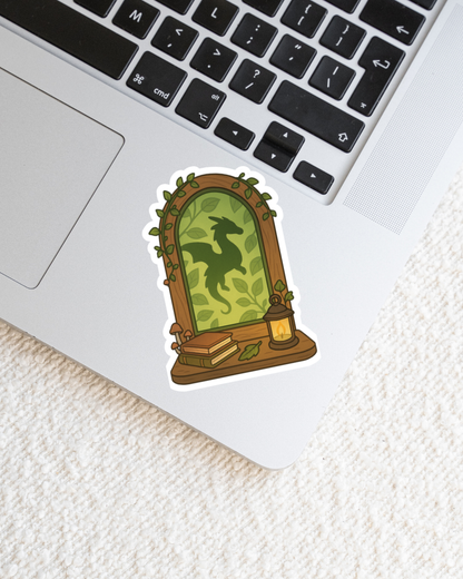 Earth Dragon Window Clear Sticker
