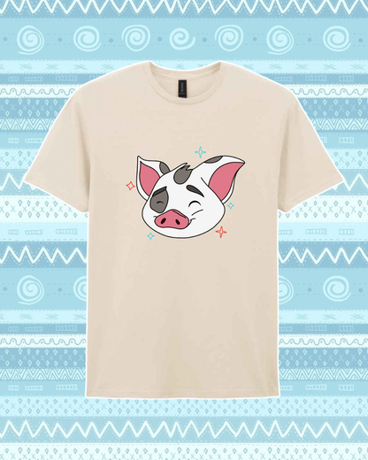 Motunui Pig Big Face T-Shirt