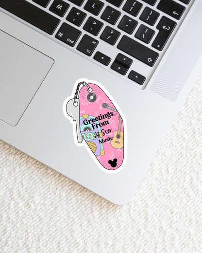 Greetings From Magical Resort Vinyl Stickers