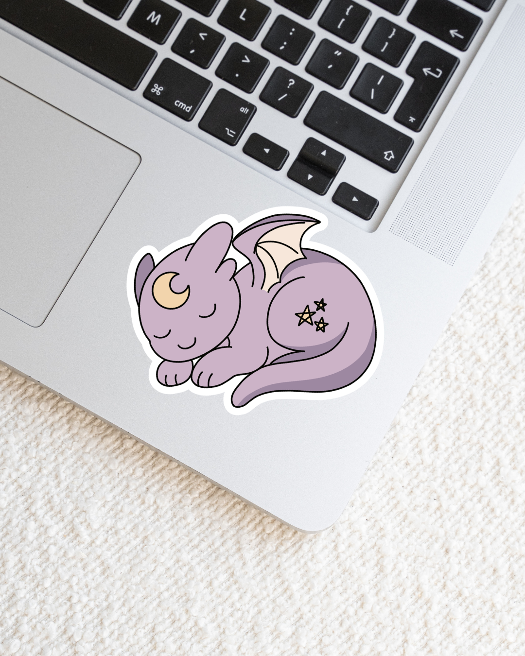 Moon Dragon Vinyl Sticker