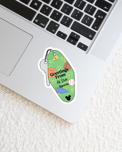 Greetings From Magical Resort Vinyl Stickers