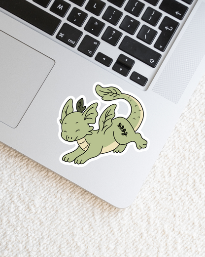 Leaf Dragon Vinyl Sticker