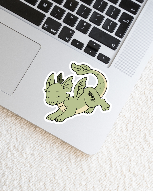 Leaf Dragon Vinyl Sticker