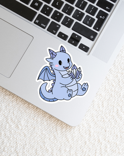 Crystal Dragon Vinyl Sticker