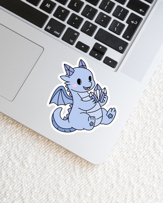 Crystal Dragon Vinyl Sticker
