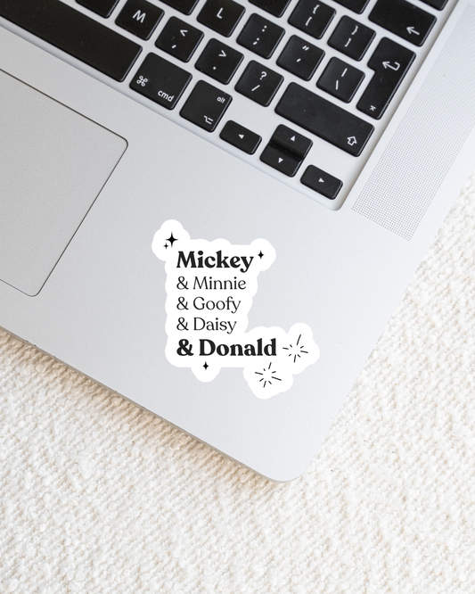 Magical Characters Quote Vinyl Sticker