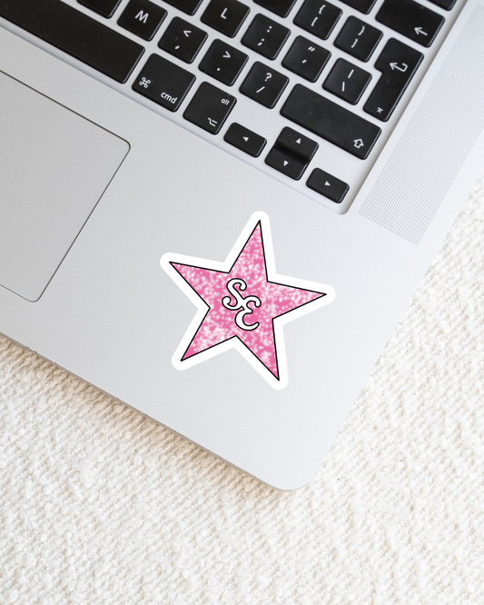 SE Glitter Star Sticker