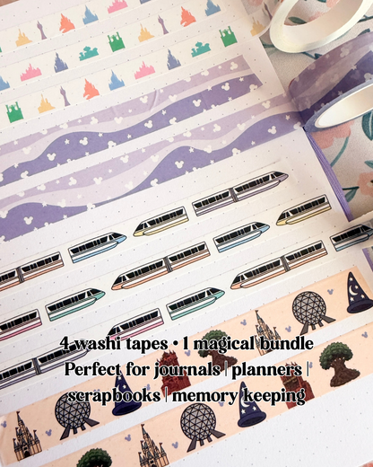 ✨ Parks Magic Washi Bundle | 4 Washi Tapes
