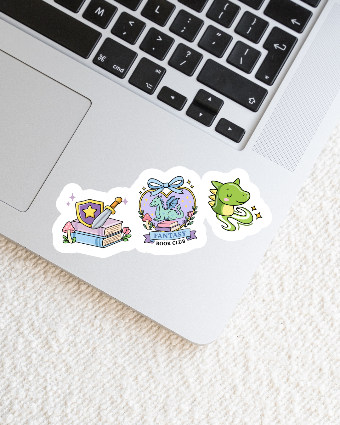 Fantasy Book Club Trio Vinyl Sticker