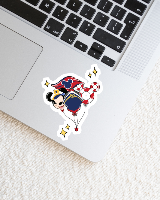 Magical Cruise Balloon Clear Sticker