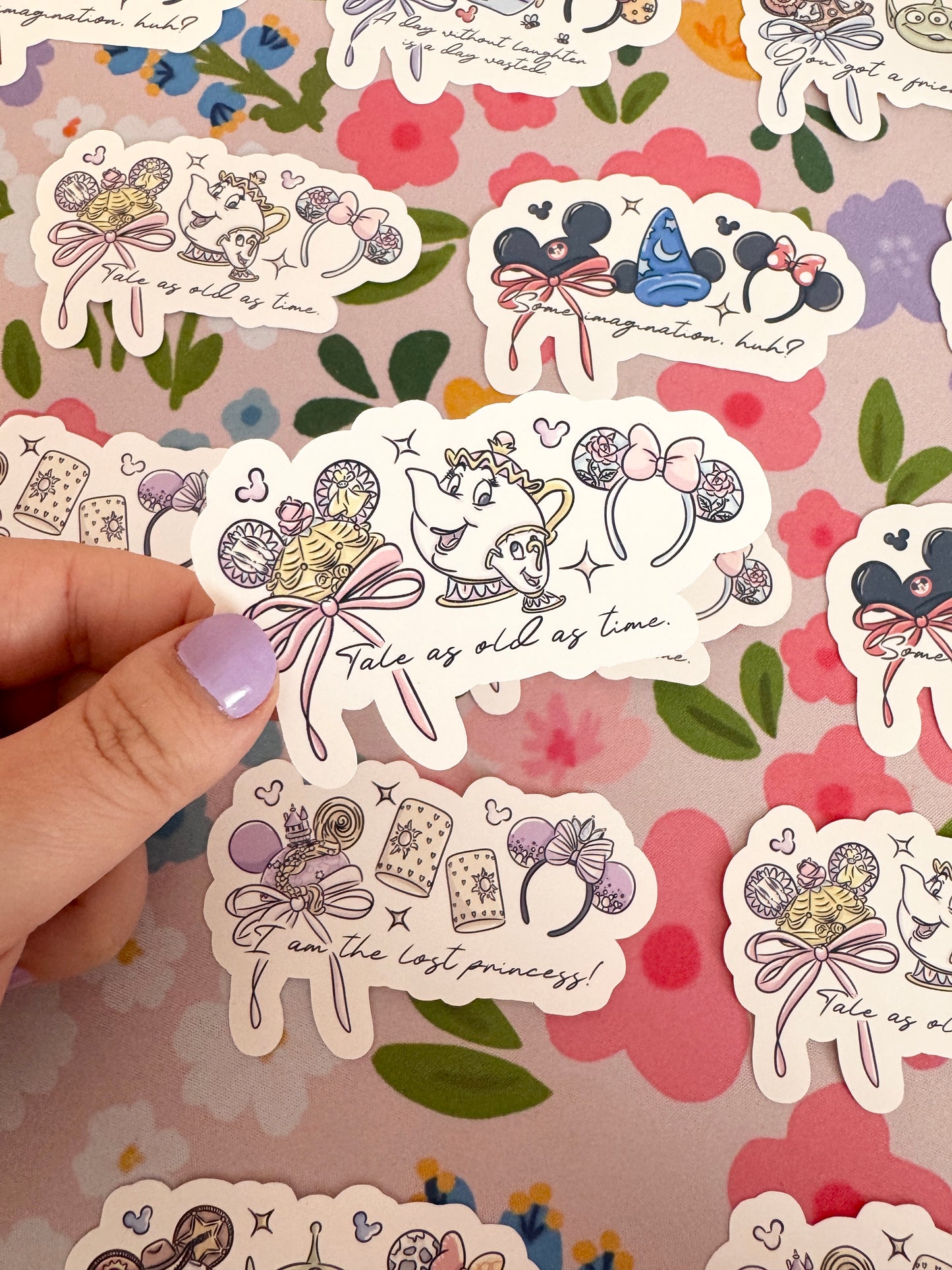 Tale As Old As Time Magical Vinyl Sticker