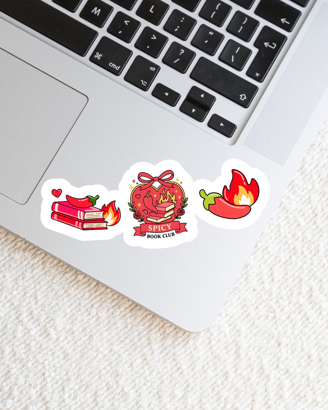 Spicy Book Club Trio Vinyl Sticker