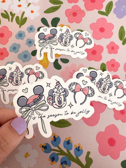 'tis the season to be jolly Magical Vinyl Sticker