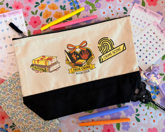 True Crime Book Club Trio Bookish Pouch