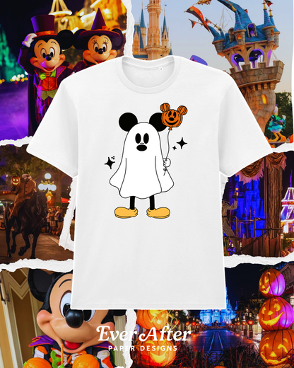 Magical Ghost & Pumpkin Balloon T-Shirt