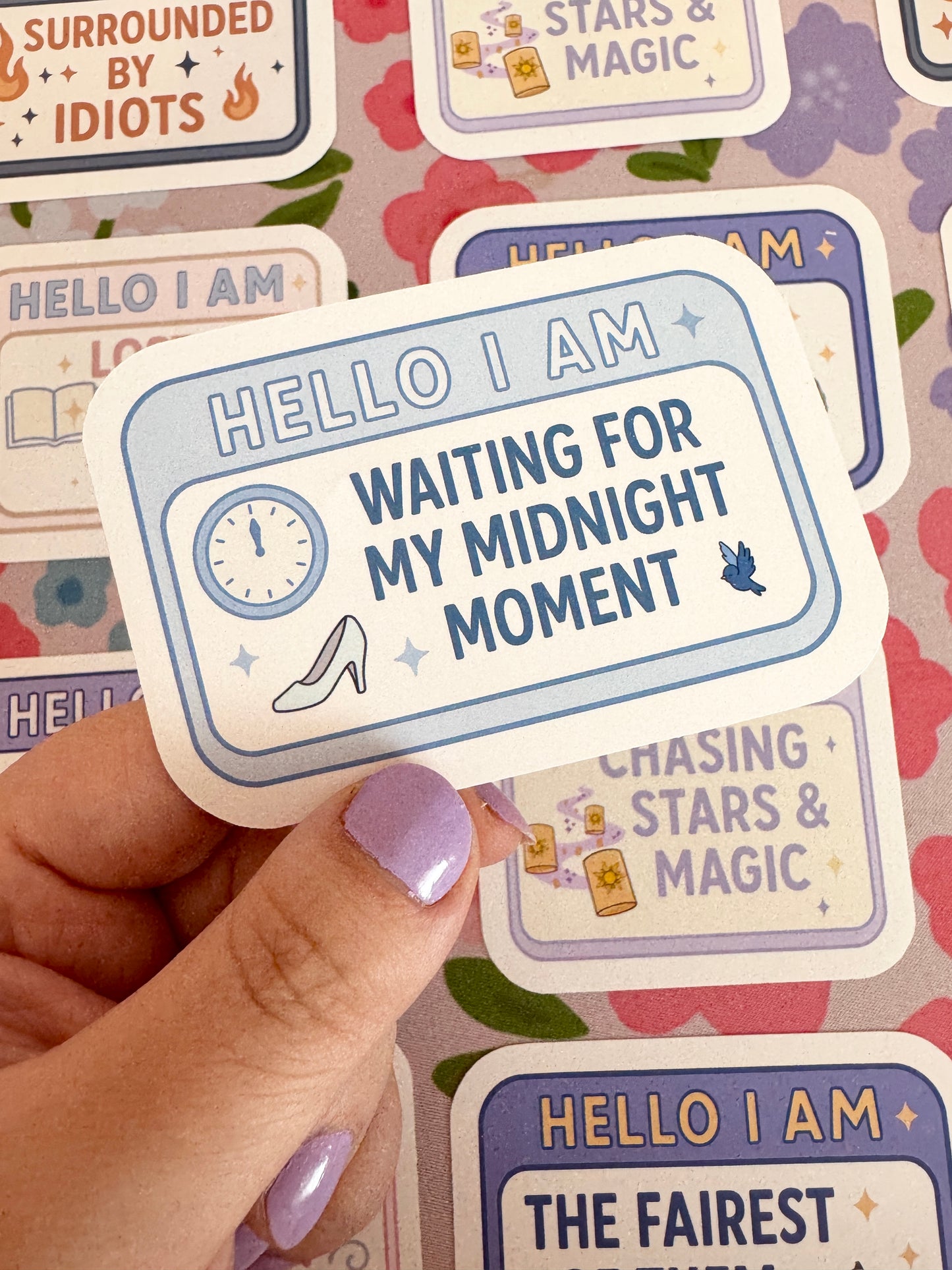Hello I Am Waiting For My Midnight Moment Vinyl Sticker