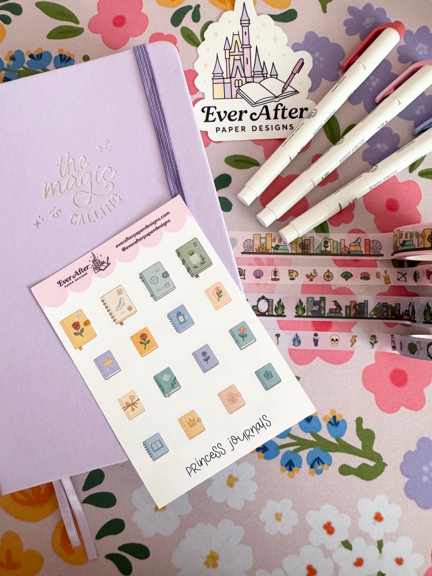 Princess Journals Sticker Sheet