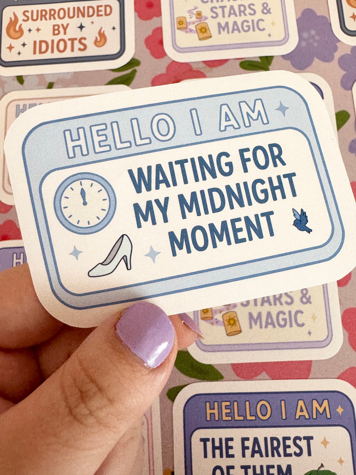 Hello I Am Waiting For My Midnight Moment Vinyl Sticker