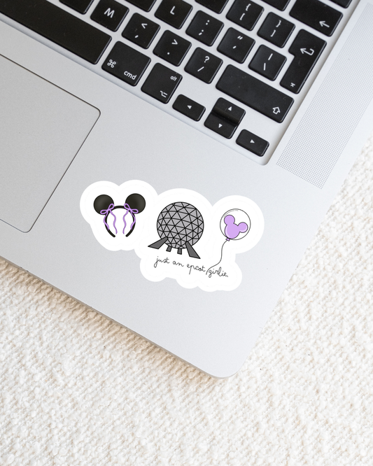 EPCOT Girlie Magical Vinyl Sticker