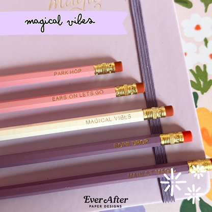 Magical Vibes Pencils Set of 5 - Choose Your Foil