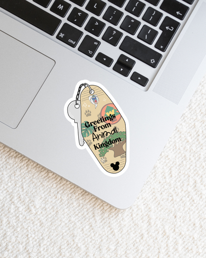 Greetings From Magical Parks Vinyl Stickers