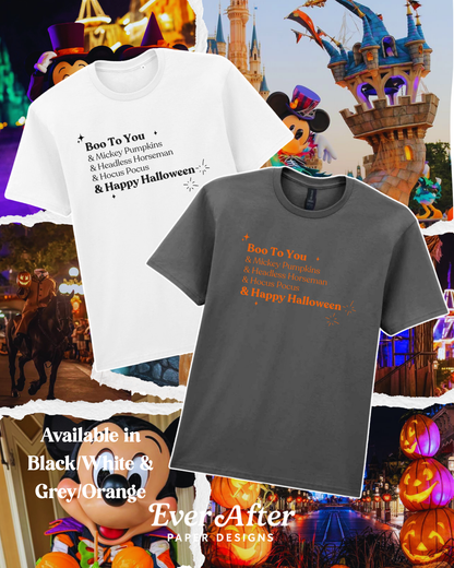 Boo To You Halloween Quote T-Shirt