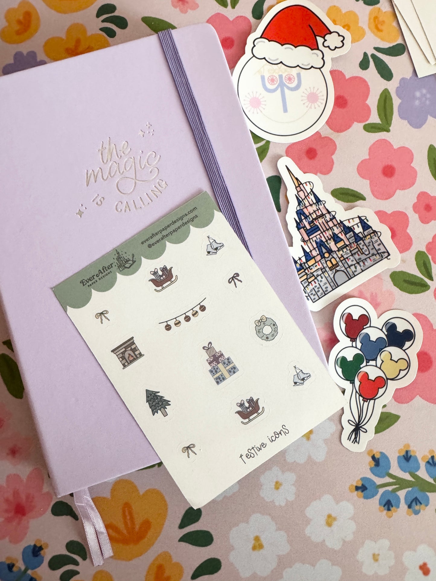 Festive Icons Sticker Sheet