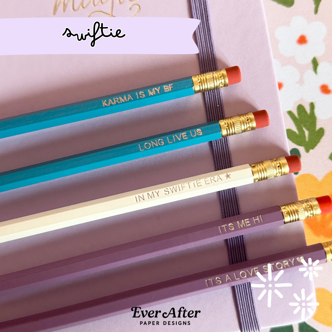 Swiftie Pencils Set of 5 - Choose Your Foil