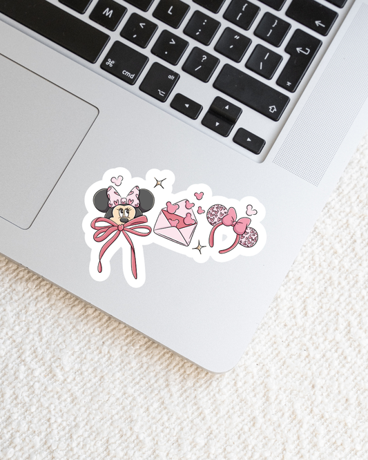 Love Letter Mouse Magical Vinyl Sticker