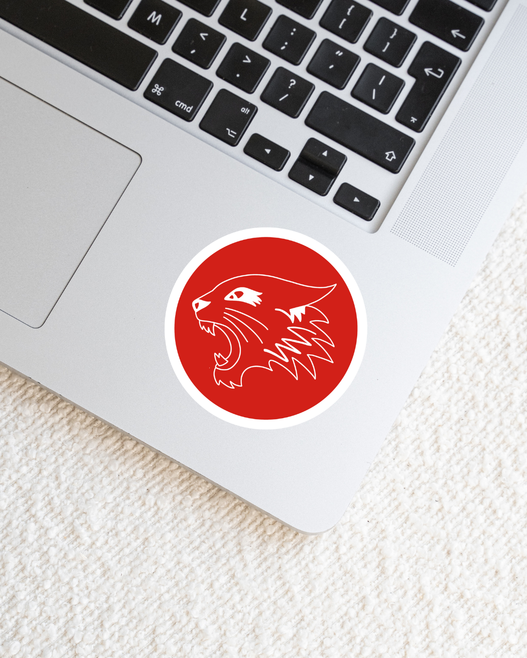 Wildcats Round Team Logo Sticker