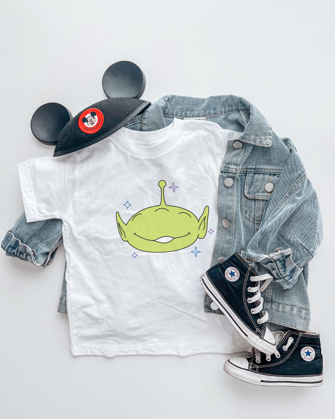 LGM Green Alien Big Face T-Shirt