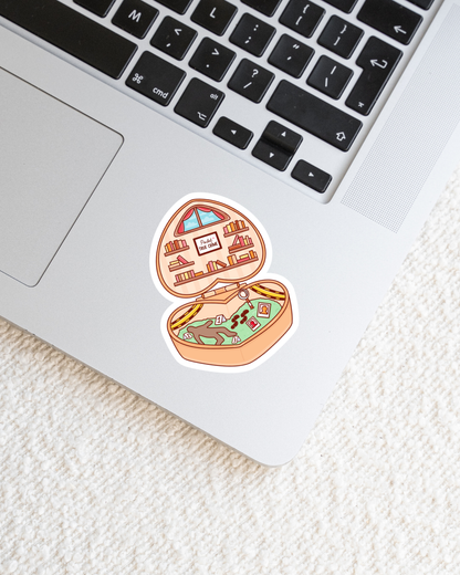 True Crime Book Pocket World Vinyl Sticker