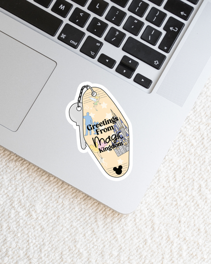 Greetings From Magical Parks Vinyl Stickers