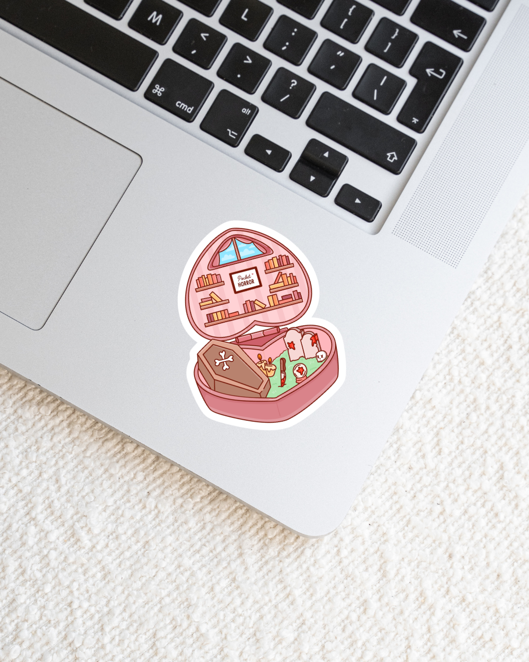 Horror Book Pocket World Vinyl Sticker