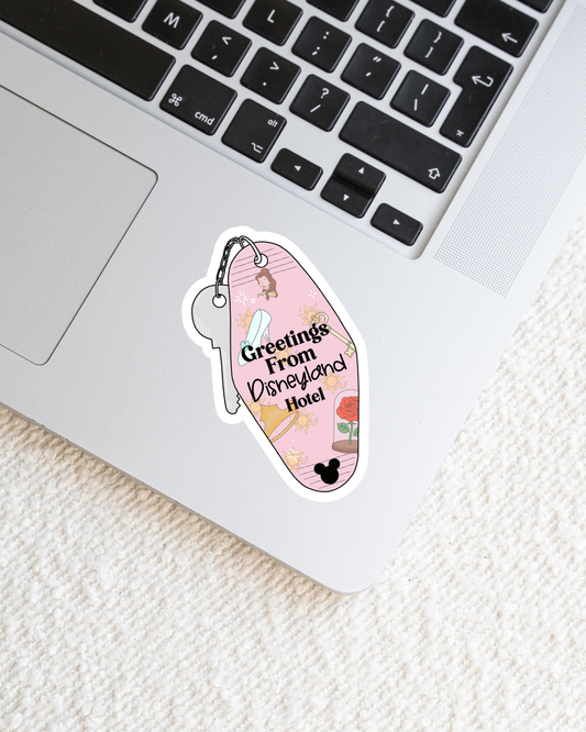 Greetings From Magical Land Hotel Vinyl Stickers