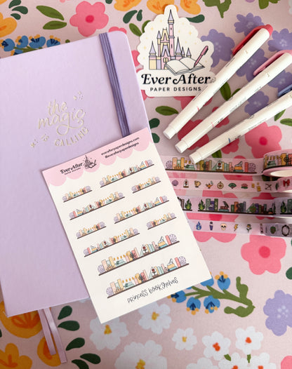 Princess Bookshelves Sticker Sheet