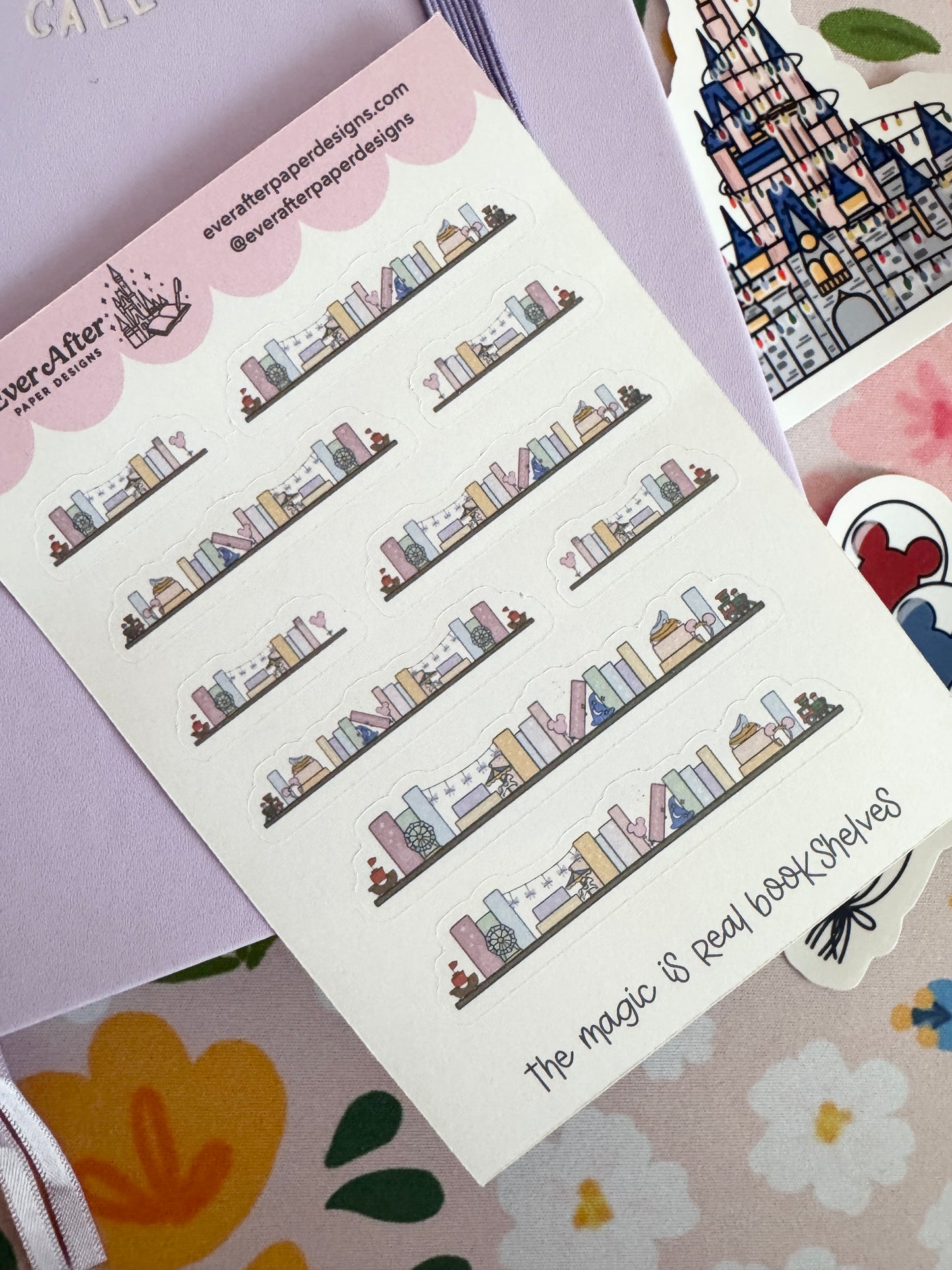 The Magic Is Real Book Club Bookshelves Sticker Sheet