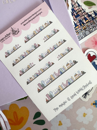 The Magic Is Real Book Club Bookshelves Sticker Sheet