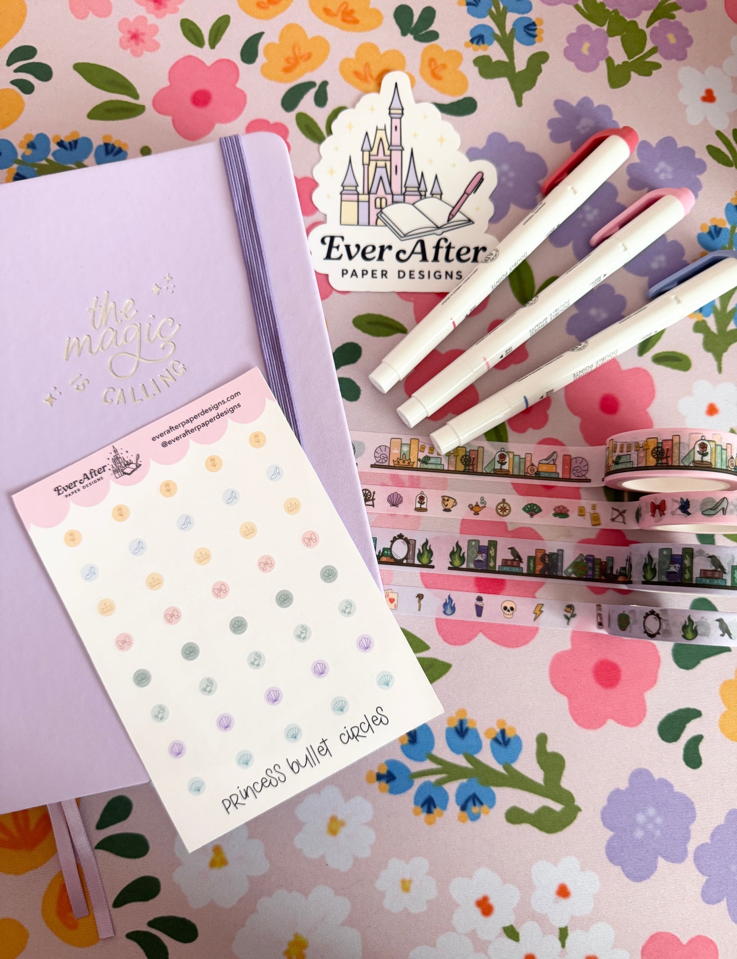 Princess Bullet Circles Sticker Sheet