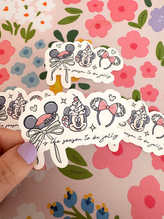 'tis the season to be jolly Magical Vinyl Sticker