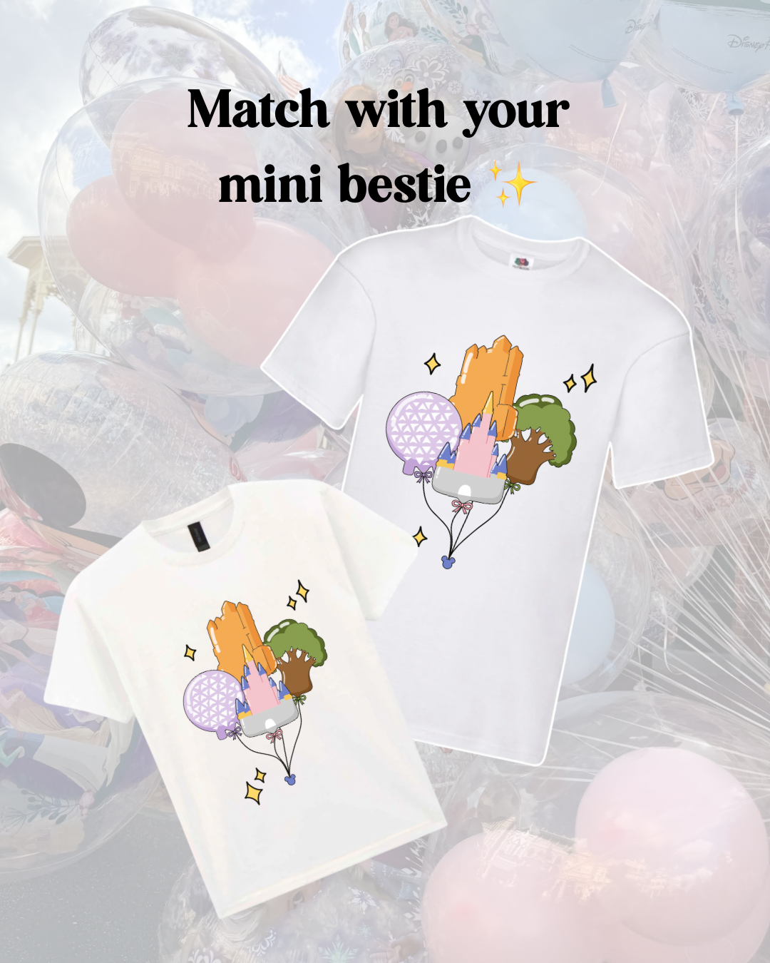 Limited Edition Park Icon Balloons Tee & Mouse Ears